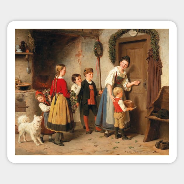 The Birthday Cake by Otto Rethel Sticker by Amanda1775